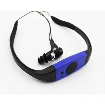 Écouteurs MP3 étanches avec radio FM, 8 Go, pour la plongée