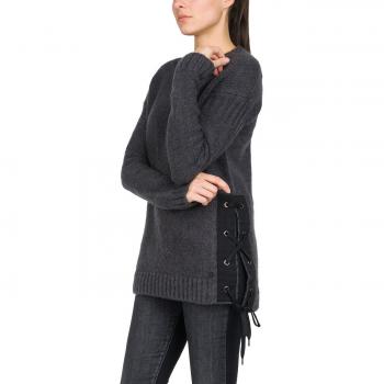 REPLAY Pulli, suéter de manga larga para Mujer, Negro