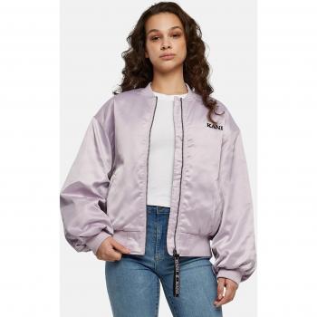 Karl Kani Damen‑Bomber mit Satin‑Detail und Brustlogo
