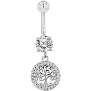 Edelstahl Bauchnabelpiercing Adelia