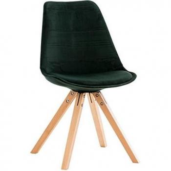 Chaise confortable avec revêtement velours