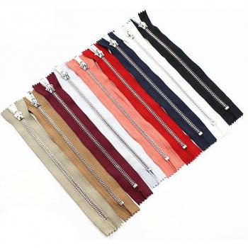 Metal Zipper Set (Close-End, 10cm-80cm, Size 5, 10pcs)