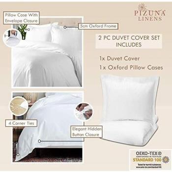 Housse de Couette Blanche 2 pièces 140x200cm