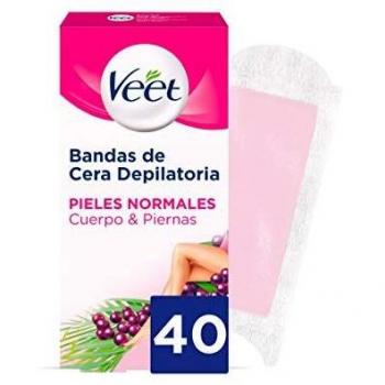 Bandas de Cera Depilatoria Piel Normal Veet Easy Gelwax