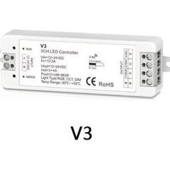 Wireless LED Touch Remote Dimmer for 1CH, 2CH, 3CH LED Strips