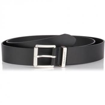 Cintura in pelle nera con logo Gant 95 cm