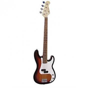 E‑Bass Dimavery PB320 mit Sonnenblütendurchschlag