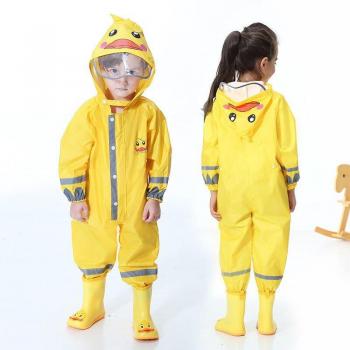 Combinaison imperméable multicolore enfant, motif animalier grenouille