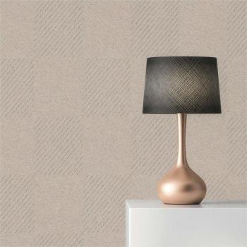Décor Géométrique Beige Argent