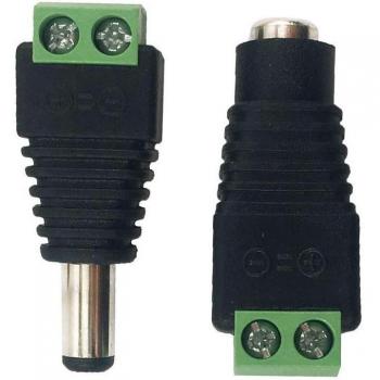 10 Paare 2,1x5,5 MM DC Energie Jack Stecker für CCTV-Kamera