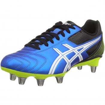 ASICS Lethal Tackle Rugby Shoes, Men's, Electric Blue/White/Flash Yellow