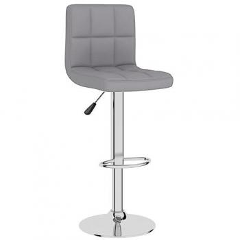 VidaXL Hellgrau Stoff Barhocker (1 St)