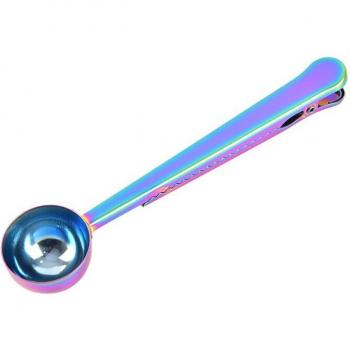 Cuillère à café en inox avec pince et mesure pour café