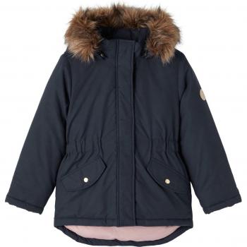 Parka da bambina Name It Nkfmace South, blu, taglia 13 anni