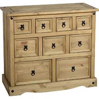 Seconique Corona Pine 9 Drawer Merchant Chest of Drawers