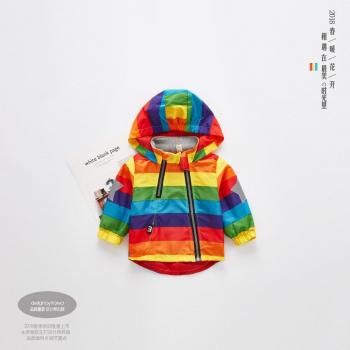 Casual Rainbow Raincoat for Children
