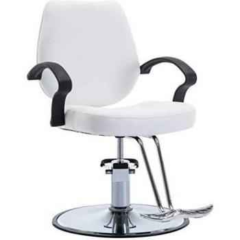 Weißer Friseureinrichtungsstuhl vidaXL