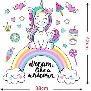 Dream Like A Unicorn Wall Art for Kids