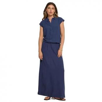 Chemise Bleue Longue en Denim Acidifié Long Tall Sally