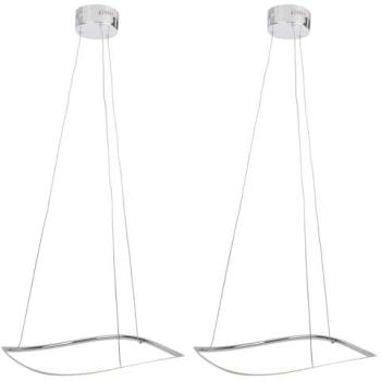 Dual Silver Ripple LED Fittings