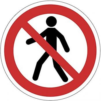 Smooth‑Adhere NO Pedestrian Access Disc (400 mm)