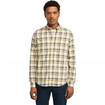 Timberland Camicia in Poplin Angora Stretch, Check a Maniche Lunghe, XL