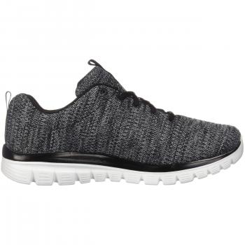 Skechers Sport Womens GRACEFUL TWISTED FORTUNE Sneakers Damen Schuhe Schwarz