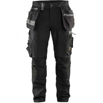 Pantalon de Travail Noir Étirable Blaklader T44