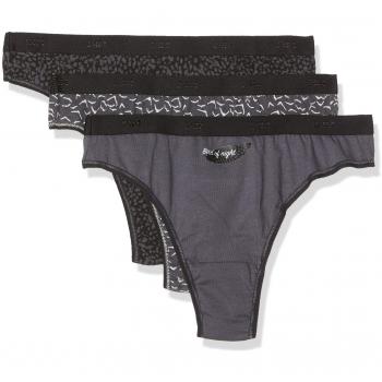 Dim Les Pockets Tanga de Algodón Elástico para Mujer, Azul 6oc