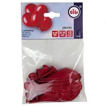 TIB Heyne Einfarbige Luftballons rot