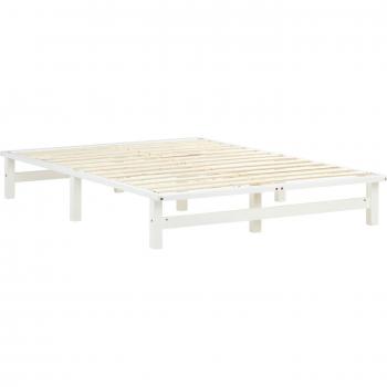 Lit Moderne Palette 140x200 cm en Bois Blanc