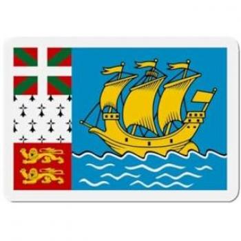 Saint‑Pierre‑et‑Miquelon Flag Magnet Collection – 50 10 cm Multicolor Resin