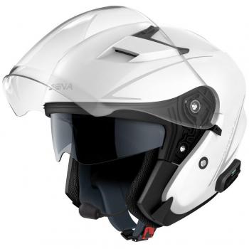 Sena OUTSTAR S Casco Moto Jet Bianco