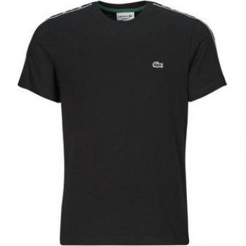 T-shirt Lacoste à bandes logotées TH7404 Noir