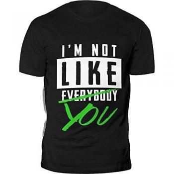 ZEC+ Schwarzes Herren‑Tee Shirt aus 100 % Baumwolle – „I’m Not Like You“, XL3