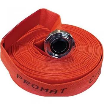Bau-Industrieschlauch Ø 75 mm 20 m leuchtorange Rolle PROMAT