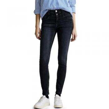 Street One Slim-Fit Thermo Denim Jeans authentisch blau schwarz Waschung 27/30