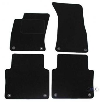 Tapis d’appoint noir velours sur mesure pour Audi A8 (D3) 2003‑2010 – antidérapant et imperméable