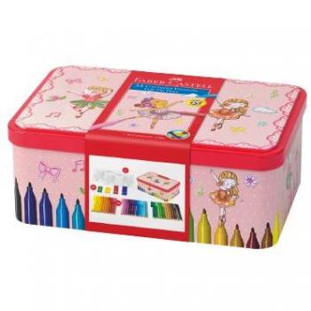 Faber Castell Viltstift Faber-castell Connector 33 Stuks In Ballerina Blik