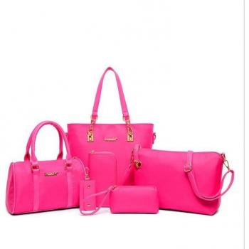 6 Piece Portable Nylon Bag Set for Women