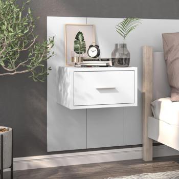 VidaXL Mesa de Cabeceira Paredão em Branco