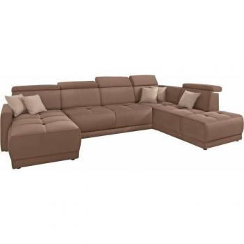 DOMO collection Wohnlandschaft »Ava U-Form« in Espresso