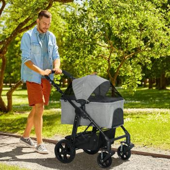 PawHut 2-In-1 Pet Dog Stroller