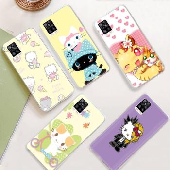 Tecno Spark 8P Transparent Cat Cover for Samsung Series