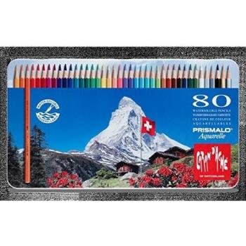Lápiz color acuarelable Prismalo 80 unidades Caran d'Ache multicolor