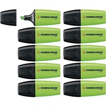 Evidenziatore STABILO BOSS MINI Confezione da 10 Verde