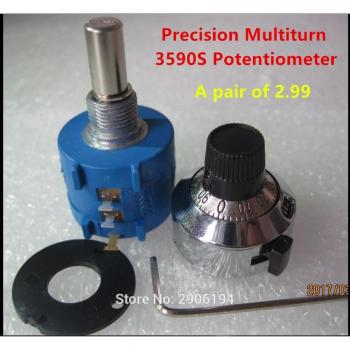 50K Ohm 10 Turn Multiturn Potentiometer 3590S-2-503L