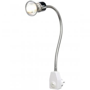 Wandleuchte Dio Chrom / Weiß