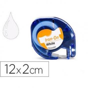 Cinta Q-connect 12mm x 2mt para ropa, negro-blanco