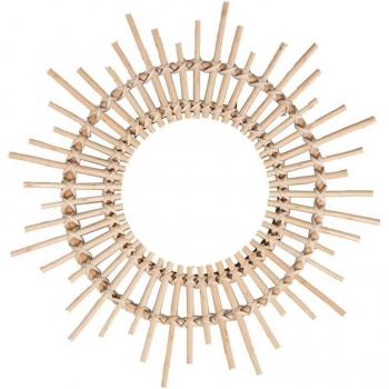 Innovative Rattan Makeup Mirror